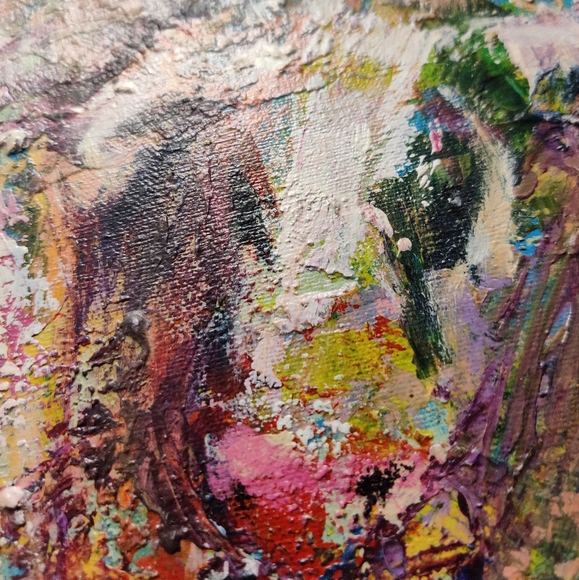 Abstract Cow Painting - Multicolor - Picture 2 of 13